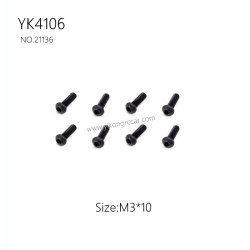YIKONG YK4106 Pro Parts Pan head hex socket screws M3*10 21136
