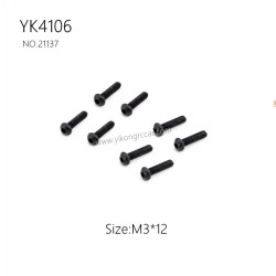 YIKONG YK4106 Pro Parts Pan head hex socket screws M3*12 21137