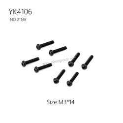 YIKONG YK4106 Pro Parts Pan head hex socket screws M3*14 21138