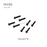 YIKONG YK4106 Pro Parts Pan head hex socket screws M3*14 21138