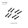YIKONG YK4106 Pro Parts Pan head hex socket screws M3*20 21140