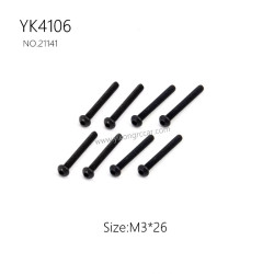 YIKONG YK4106 Pro Parts Pan head hex socket screws M3*26 21141