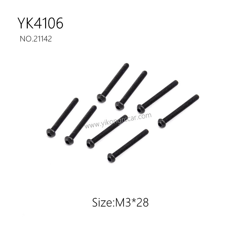 YIKONG YK4106 Pro Parts Pan head hex socket screws M3*28 21142