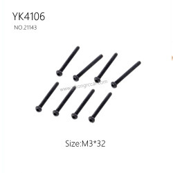YIKONG YK4106 Pro Parts Pan head hex socket screws M3*32 21143