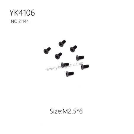 YIKONG YK4106 Pro Parts Flat head hex socket screw M2.5*6 21144