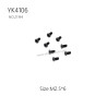 YIKONG YK4106 Pro Parts Flat head hex socket screw M2.5*6 21144