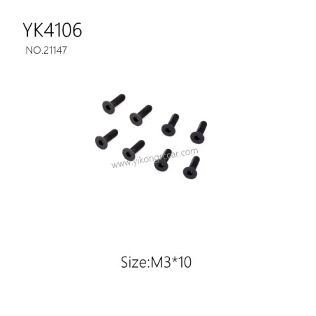YIKONG YK4106 Pro Parts Flat head hex socket screw M3*10 21147