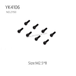YIKONG YK4106 Pro Parts Cup head hex socket screws M2.5*8 21150
