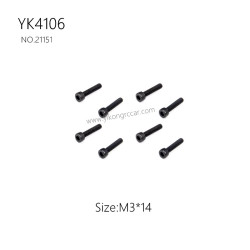YIKONG YK4106 Pro Parts Cup head hex socket screws M3*14 21151