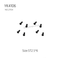 YIKONG YK4106 Pro Parts Pan head Cross Self-tapping Screw ST2.5*6 21154