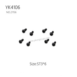 YIKONG YK4106 Pro Parts Pan head Cross Self-tapping Screw ST3*6 21156