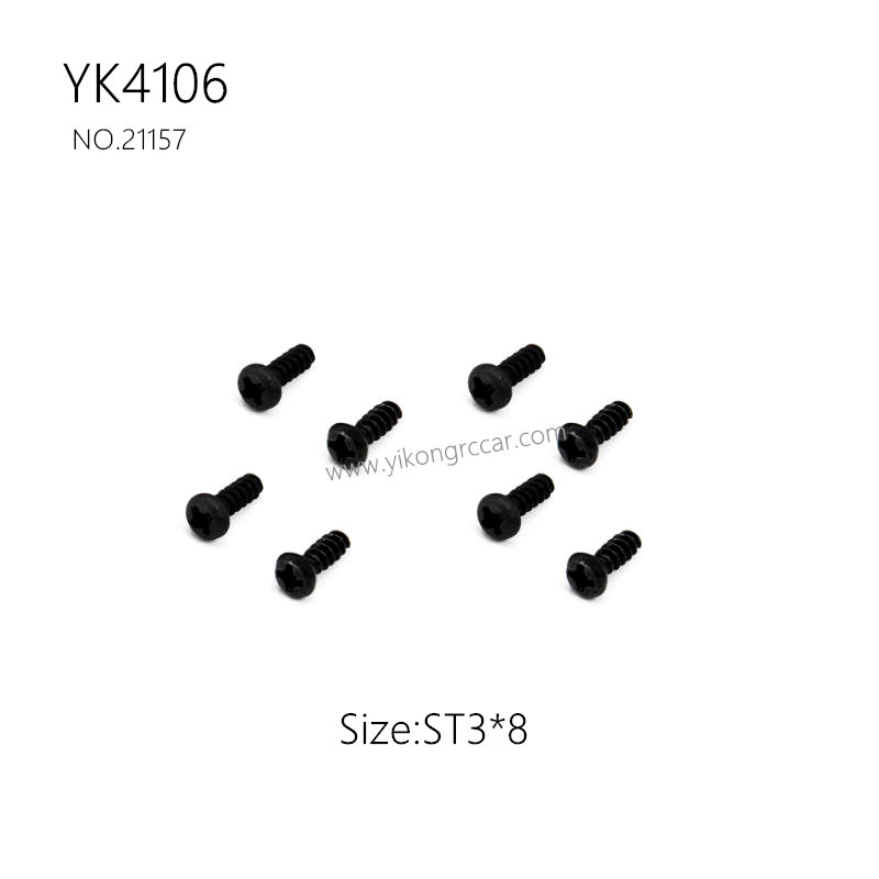 YIKONG YK4106 Pro Parts Pan head Cross Self-tapping Screw ST3*8 21157 YIKONG YK4106 Pro Parts Pan head Cross Self-tapping Screw ST3*8 21157