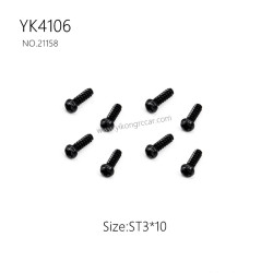 YIKONG YK4106 Pro Parts Pan head Cross Self-tapping Screw ST3*10 21158