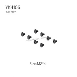 YIKONG YK4106 Pro Parts Pan head hex socket screws M2*4 21165