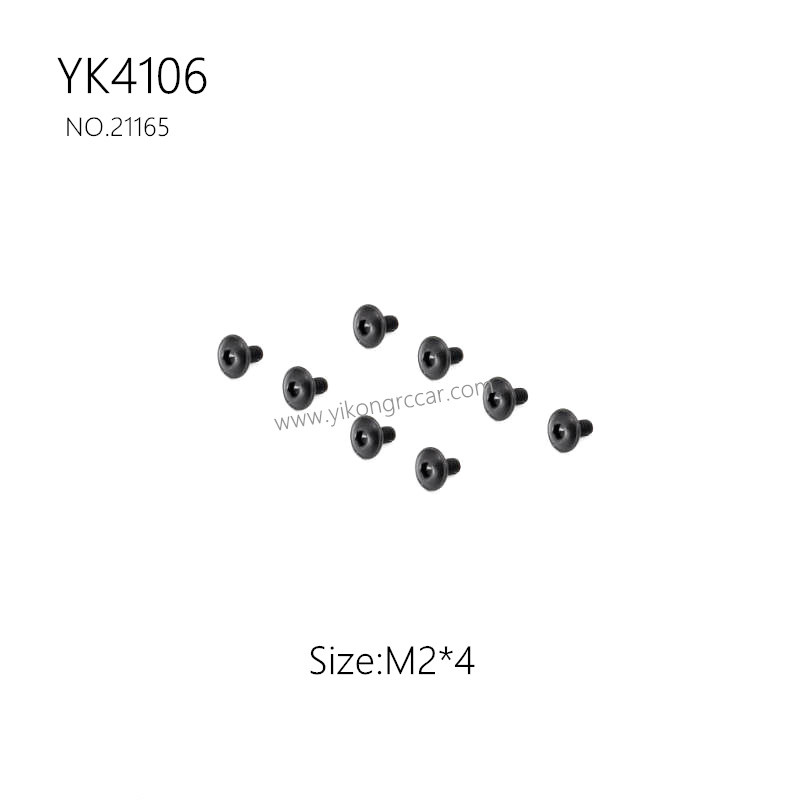 YIKONG YK4106 Pro Parts Pan head hex socket screws M2*4 21165