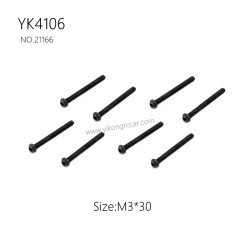 YIKONG YK4106 Pro Parts Pan head hex socket screws M3*30 21166