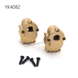 YIKONG YK4082 RC Car Upgrade Parts Brass counterweight rear wheel seat
