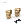 YIKONG YK4082 RC Car Upgrade Parts Brass counterweight rear wheel seat