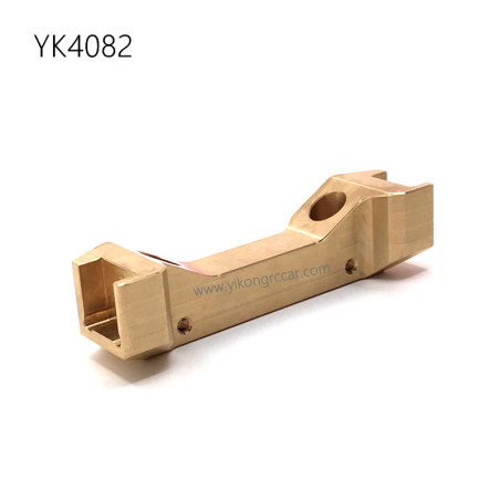 YIKONG YK4082 RC Car Upgrade Parts Brass Front Cross Beam Bracket Replacement Model