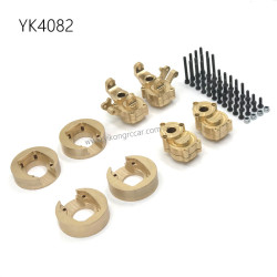 YIKONG YK4082 RC Car Upgrade Parts Brass Counterweight Front and Rear Cup