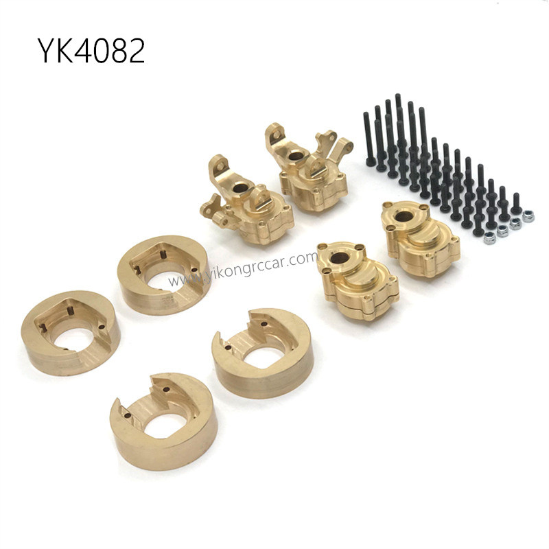 YIKONG YK4082 RC Car Upgrade Parts Brass Counterweight Front and Rear Cup YIKONG YK4082 RC Car Upgrade Parts Brass Counterweight Front and Rear Cup