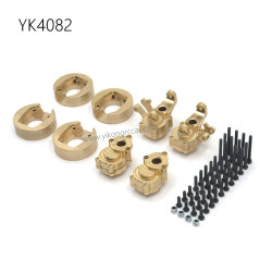 YIKONG YK4082 RC Car Upgrade Parts Brass Counterweight Front and Rear Cup