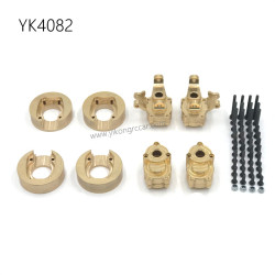 YIKONG YK4082 RC Car Upgrade Parts Brass Counterweight Front and Rear Cup