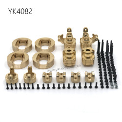 YIKONG YK4082 RC Car Upgrade Parts Brass Set