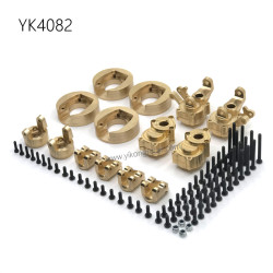 YIKONG YK4082 RC Car Upgrade Parts Brass Set