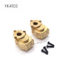 YIKONG YK4103 RC Car Upgrade Parts Brass counterweight rear wheel seat