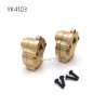 YIKONG YK4103 RC Car Upgrade Parts Brass counterweight rear wheel seat