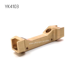 YIKONG YK4103 RC Car Upgrade Parts Brass Front Cross Beam Bracket Replacement Model