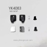YIKONG YK4083 1/8 RC Car Parts Rearview Mirror Accessory Kit 14137