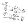 YIKONG TB7 YK4073 Pro Parts Rear Axle Tube (Long) 71108