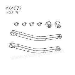 YIKONG TB7 YK4073 Pro Parts Rear Axle Limiting Rubber Strip 71176