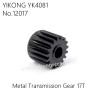 YIKONG YK4081 Pro RC Car Parts Metal Transmission Gear 17T 12017