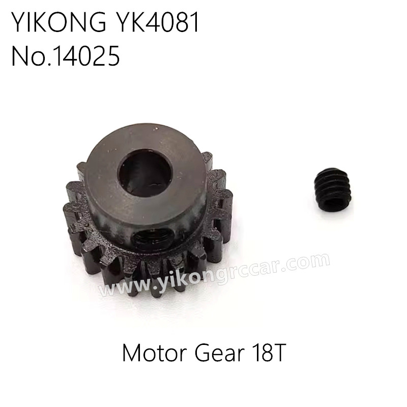 YIKONG YK4081 Pro RC Truck Parts Motor Gear 18T 14025 YIKONG YK4081 Pro RC Truck Parts Motor Gear 18T 14025