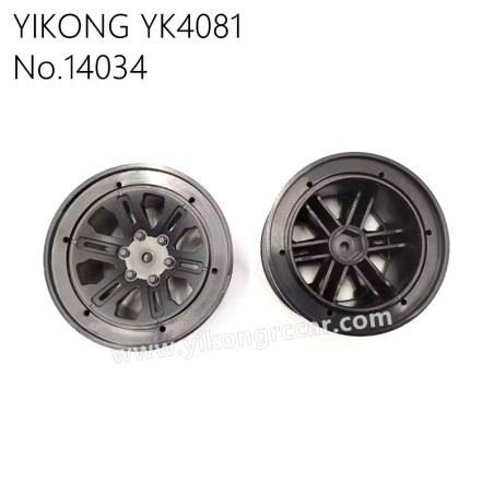 YIKONG YK4081 Pro RC Crawler Parts Black Wheel Rim 14034