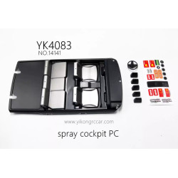 YIKONG YK4083 RC Crawler Parts Spray Cockpit PC 14141