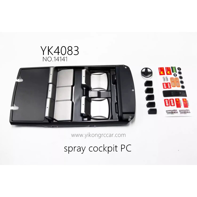 YIKONG YK4083 RC Crawler Parts Spray Cockpit PC 14141 YIKONG YK4083 RC Crawler Parts Spray Cockpit PC 14141