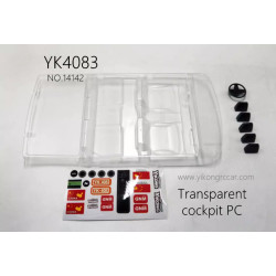 YIKONG YK4083 RC Crawler Parts Transparent cockpit PC 14142