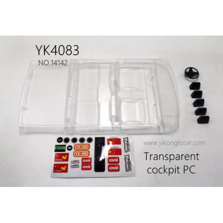 YIKONG YK4083 RC Crawler Parts Transparent cockpit PC 14142