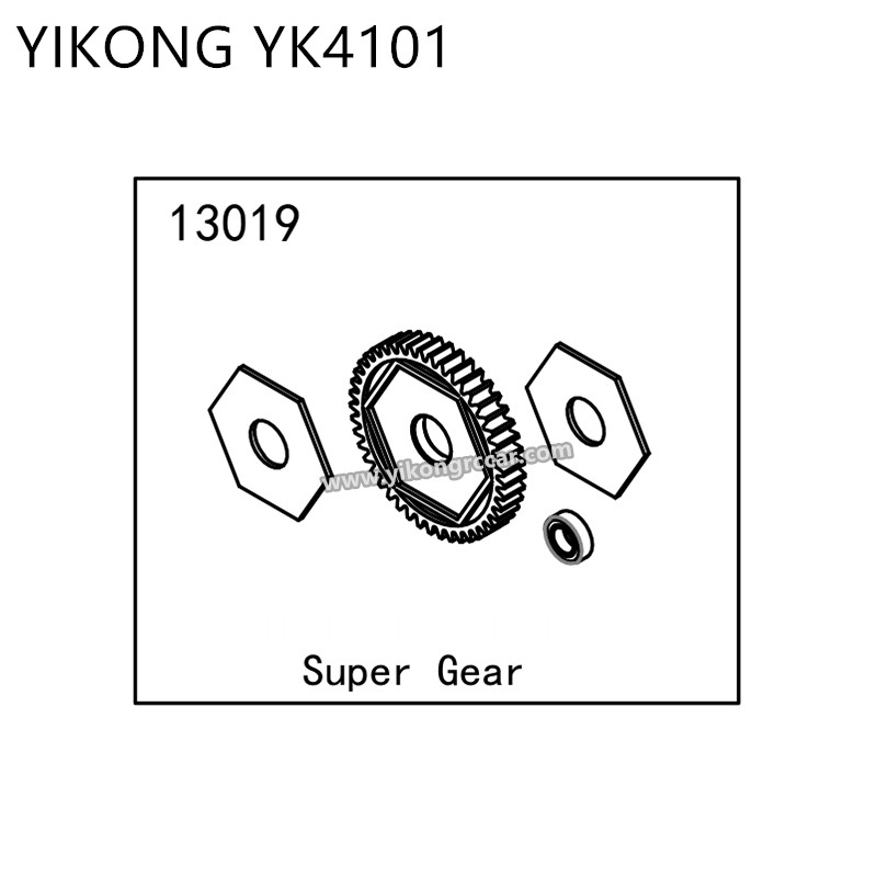 YIKONG YK4101 Parts Large Reduction Gear 45T 13019 YIKONG YK4101 Parts Large Reduction Gear 45T 13019