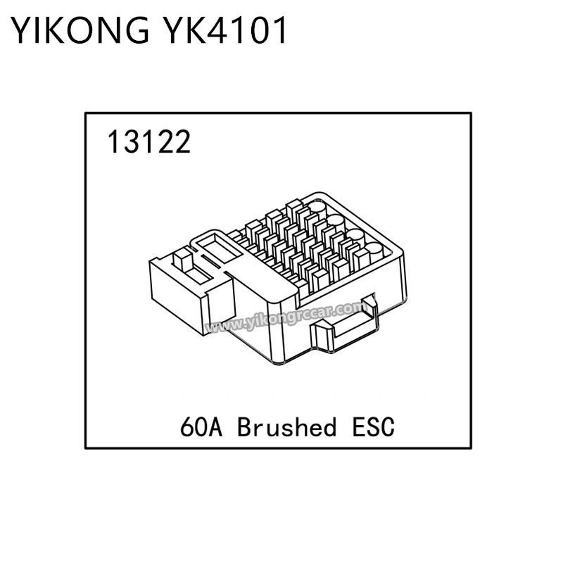 YIKONG YK4101 Parts 60A Brushed ESC 13122 YIKONG YK4101 Parts 60A Brushed ESC 13122
