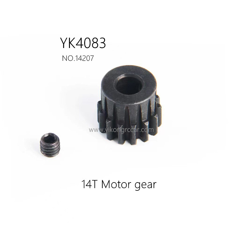 YIKONG YK4083 RC Truck Parts 14T Motor gear 14207 YIKONG YK4083 RC Truck Parts 14T Motor gear 14207