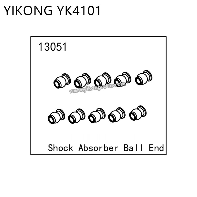 YIKONG YK4101 RC Crawler Parts Shock Absorber Ball End 13051 YIKONG YK4101 RC Crawler Parts Shock Absorber Ball End 13051