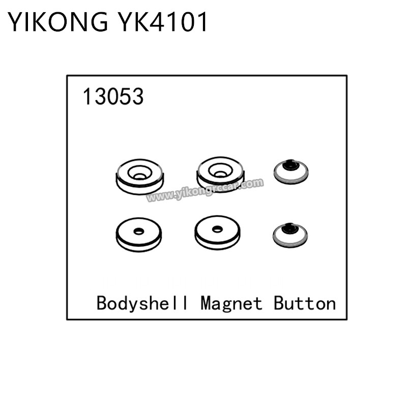 YIKONG YK4101 RC Crawler Parts Bodyshell Magnet Button 13053 YIKONG YK4101 RC Crawler Parts Bodyshell Magnet Button 13053