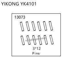 YIKONG YK4101 RC Car Parts Pins (3*12) 13073