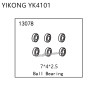 YIKONG YK4101 RC Car Parts Ball Bearing (7*4*2.5) 13078