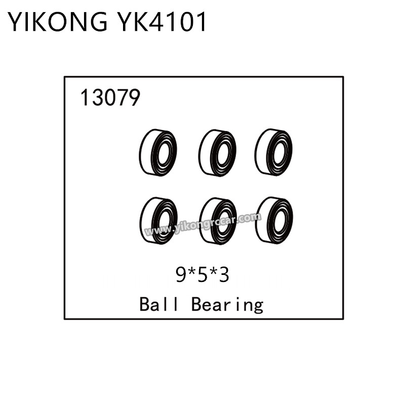YIKONG YK4101 RC Car Parts Ball Bearing (9*5*3) 13079 YIKONG YK4101 RC Car Parts Ball Bearing (9*5*3) 13079